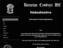 Tablet Screenshot of bavarian-cowboys-mc.com